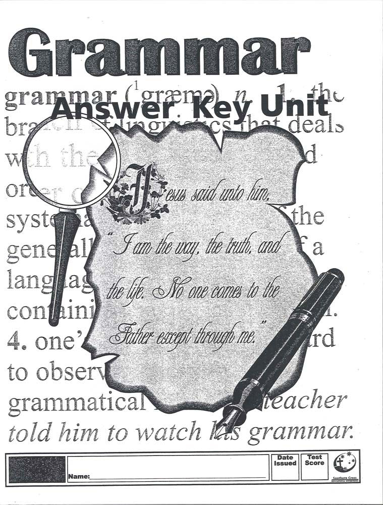 Cover Image for Australian Grammar Key - Unit 2