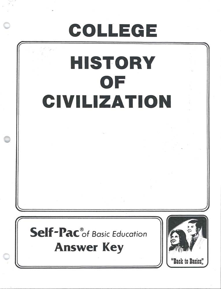 History of Civilization KEY 1-5 – Christian Education Europe Shop