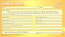 Cover Image for Honour Roll Form (Pad)